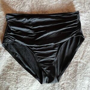 Kona sol size L high waisted full coverage bikini bottoms tummy control